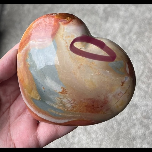 ✨ 3x HP ✨ Polychrome Jasper ✨ Heart ✨ - Picture 5 of 17